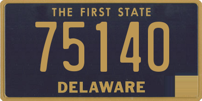 DE license plate 75140