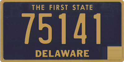 DE license plate 75141