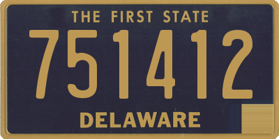 DE license plate 751412