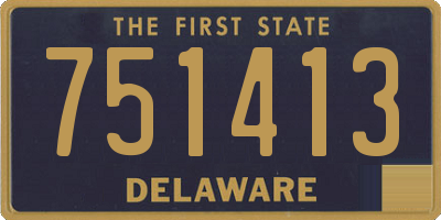 DE license plate 751413