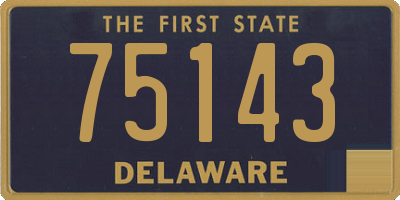 DE license plate 75143