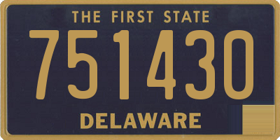 DE license plate 751430