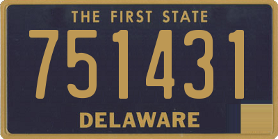 DE license plate 751431