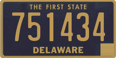 DE license plate 751434
