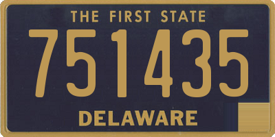 DE license plate 751435