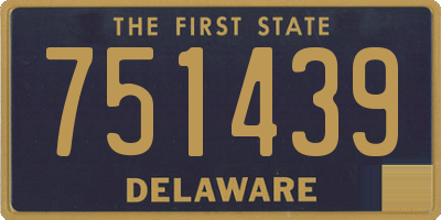 DE license plate 751439
