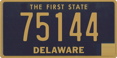DE license plate 75144
