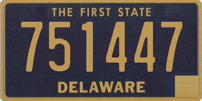 DE license plate 751447