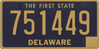DE license plate 751449