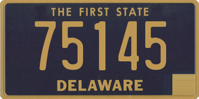 DE license plate 75145