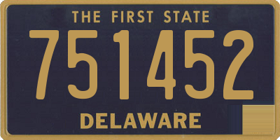 DE license plate 751452