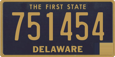DE license plate 751454