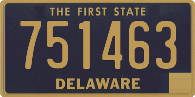 DE license plate 751463