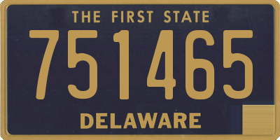 DE license plate 751465