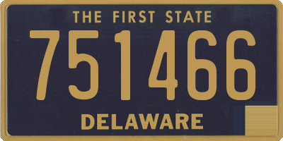 DE license plate 751466