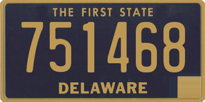 DE license plate 751468