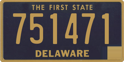 DE license plate 751471