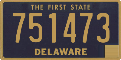 DE license plate 751473