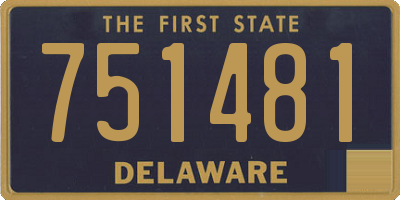 DE license plate 751481