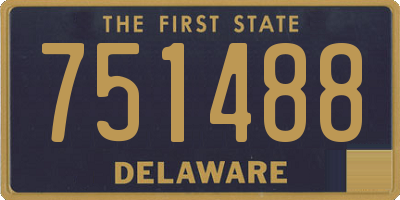 DE license plate 751488