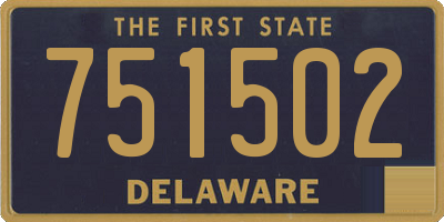 DE license plate 751502
