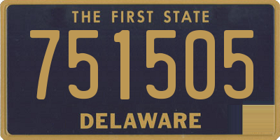 DE license plate 751505