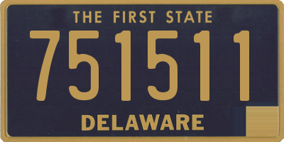 DE license plate 751511