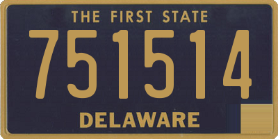 DE license plate 751514