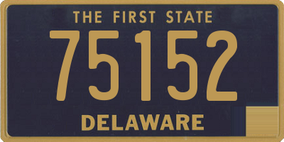 DE license plate 75152