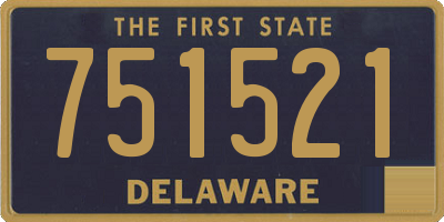 DE license plate 751521