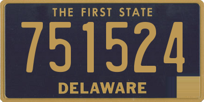 DE license plate 751524