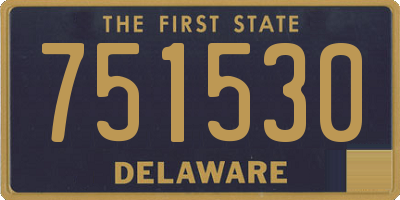 DE license plate 751530