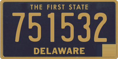 DE license plate 751532
