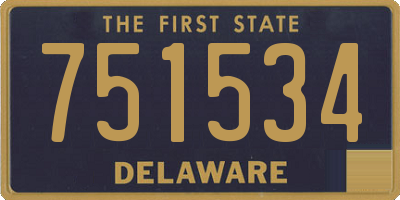DE license plate 751534