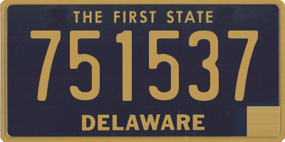 DE license plate 751537