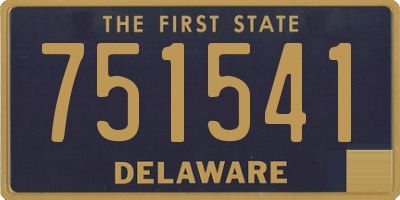 DE license plate 751541