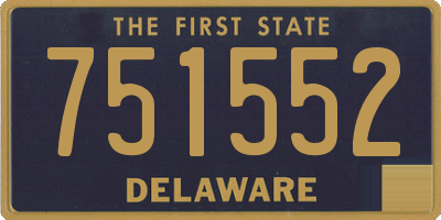 DE license plate 751552