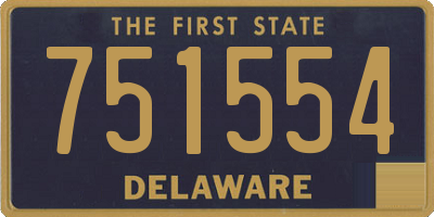 DE license plate 751554