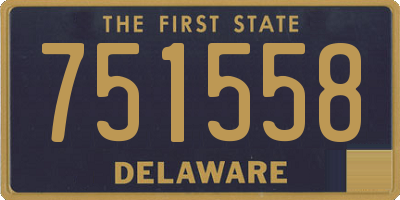 DE license plate 751558
