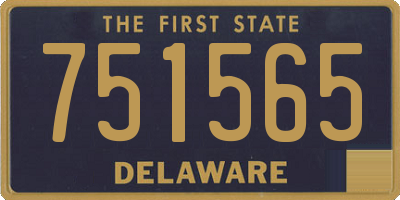 DE license plate 751565