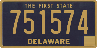 DE license plate 751574