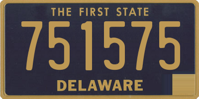 DE license plate 751575