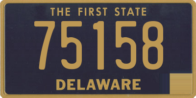 DE license plate 75158