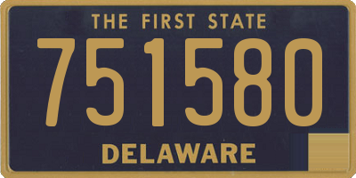 DE license plate 751580