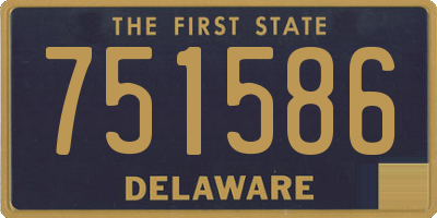 DE license plate 751586