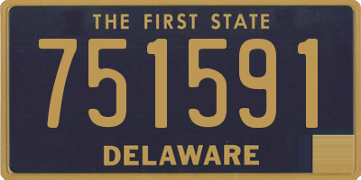 DE license plate 751591