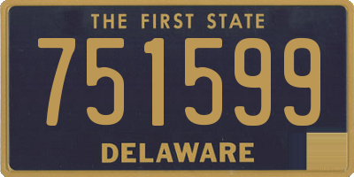 DE license plate 751599