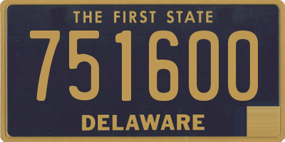 DE license plate 751600