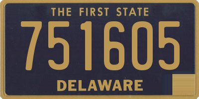 DE license plate 751605
