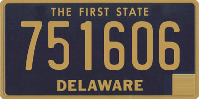 DE license plate 751606